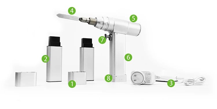 NI-MH Battery Reciprocating Bone Saw 14.4v Orthopedic Saw And Drill