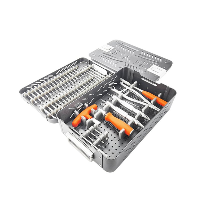 Orthopedic Surgical Instrument Set with Assorted Bone Holding Tools