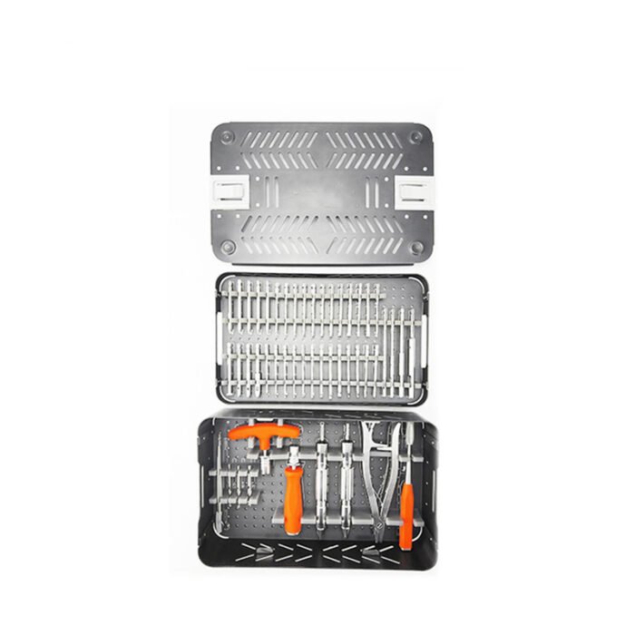 Veterinary Orthopedic Instrument Set with Titanium Implants - Image 1